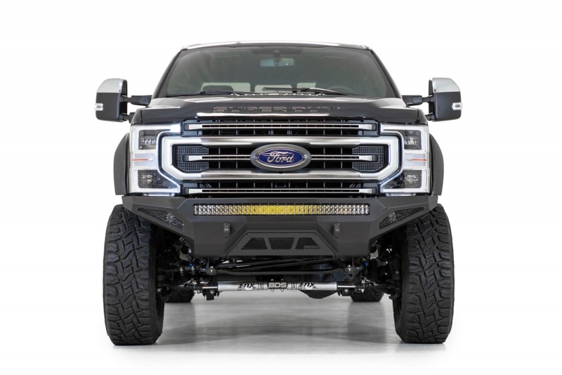 Ford Super Duty Front Bumper - Addictive Desert Designs - Stealth Fighter - Hammer Black - `20-`27